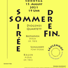 Sommer-Soirée Drei: Sonntag 15. August 19 Uhr